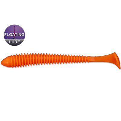 Силиконовая приманка Forsage Tasty worm 3.5" 9 см #022 Floating Orange (7 шт)