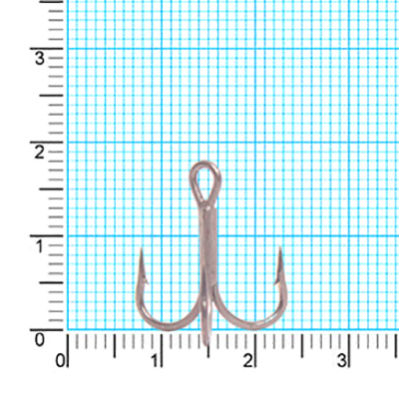 Крючок тройник Kaida CRANE Treble HookTeflonTreated H331 #7 26шт