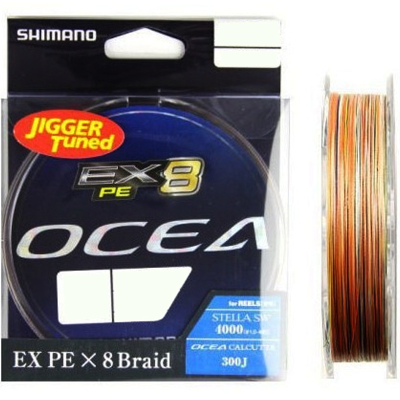 Шнур PE Shimano PL-O78L Ocea EX8 300m #1.5
