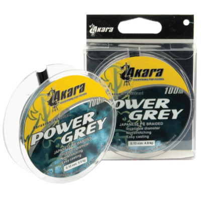 Шнур Akara Power Grey 100 м 0,12