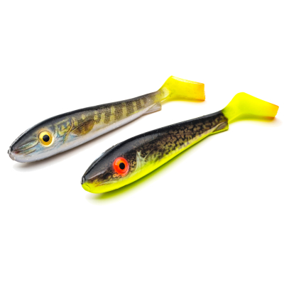 Силиконовая приманка Svartzonker Real Series McRubber 25cm 116гр 2шт  Pike hot tail & Hot Eelpout