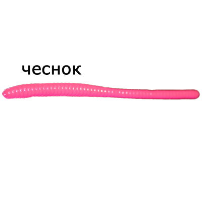 Мягкая приманка MicroFishing Trout Worm 2,25" - 12шт. Розовый Чеснок