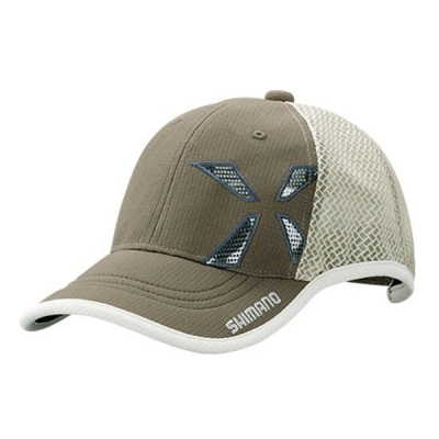 Кепка Shimano Xefo Wind Fit Half Mesh Cap Кофейно коричневая Regular Size