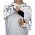 Термофутболка Simms SolarFlex UltraCool Hoody, Cloud Camo Grey, XL