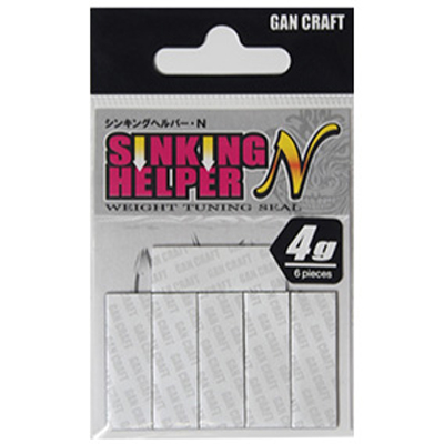 Груз-наклейка для воблера Gan Craft Sinking Helper N #01-White 4.0g (6 шт.)