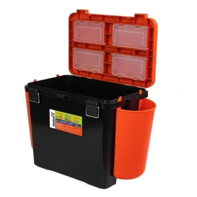 Ящик зимний Helios FishBox односекционный (19л) оранжевый