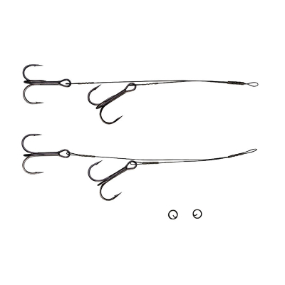 Оснастка Savagear Black Stinger 5+9cm 13kg #4 Trebles 2pcs 45149