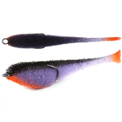 Мормыш Классическая Поролоновая рыбка с поджатым двойником 10 см, цв. 37 - крючок № 1