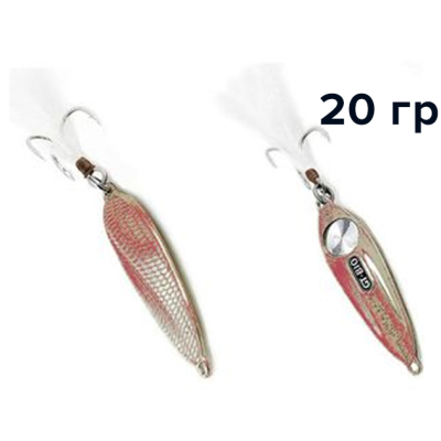 Блесна GT-BIO Racing Boat Evolutional Version 20g, серебро+красный