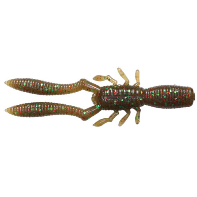 Силиконовая приманка Megabass Honjikomi Bottle Shrimp 2,4" цв. Kasumi Green F