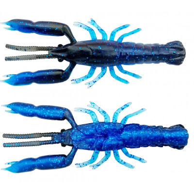 Мягкая приманка Savage Gear 3D Crayfish Rattling 55 Blue Black, 5.5см, 1.6г, уп.8шт, арт.72592
