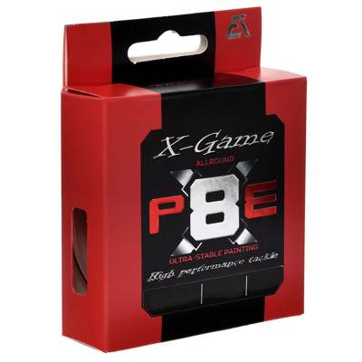 Шнур плетеный Azura X Game PE Х8 150м Fiery Red #1,0 0,165мм 7,2кг 16lb