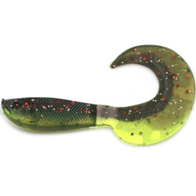 Силиконовая приманка Yaman Mermaid Tail 5" цвет #15 - Violet Lime (уп. 5 шт.)