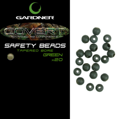 Бусина резиновая Gardner Covert Safety Beads Green 4 mm (20шт) CSBG