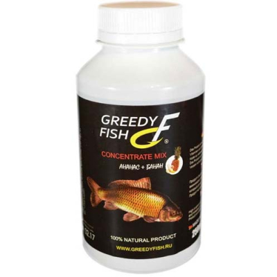 Концентрат микс GreedyFish Concentrate Mix (вкус ананас-банан) 0,25л.