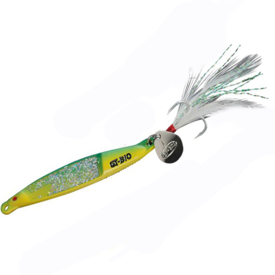 Блесна GT-BIO Long Fast Fish II Jigging 8.4см, 20гр, желтый+зеленый