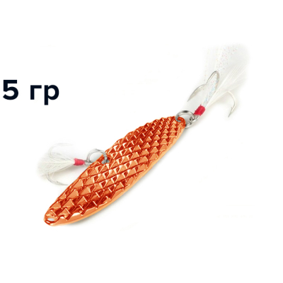 Блесна GT-BIO Shinny S-Hyperbola 4.7см, 5гр, оранжевый  GT-32T