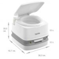 Биотуалет Thetford Porta Potti 345 White (цвет белый, нижний бак 12л, верхний бак 15л, ручной насос)