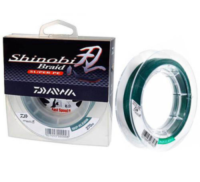 Леска плетеная Daiwa Shinobi Braid Green 135м 0,35мм