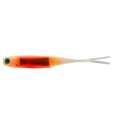 Виброхвост Sprut Kiiro 3D 50mm/0.8g/TWY (Transparent-Wounded-Yellow) (5шт)