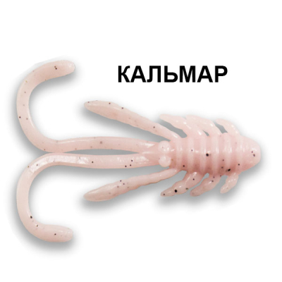 Силиконовая приманка Crazy Fish Allure 1,6" 23-40-53-6 кальмар цв. white pink (бело-розовый)