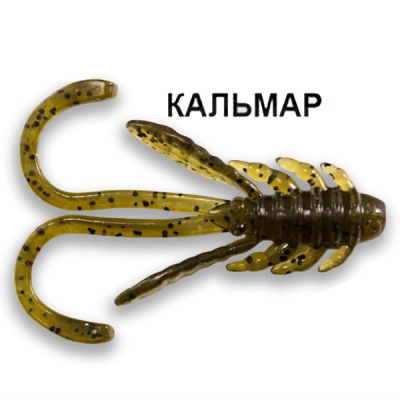 Силиконовая приманка Crazy Fish Allure 1,6"  23-40-26-6 кальмар цв. swamp (болото)