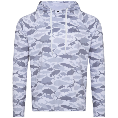 Лонгслив c УФ защитой Redbor Kaper Sahara Hood Mesh UV 50+ White/Grey р-р M