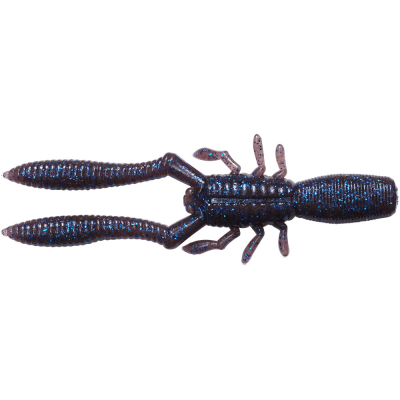 Силиконовая приманка Megabass Honjikomi Bottle Shrimp 4" цв. Cinnamon Blue Flake