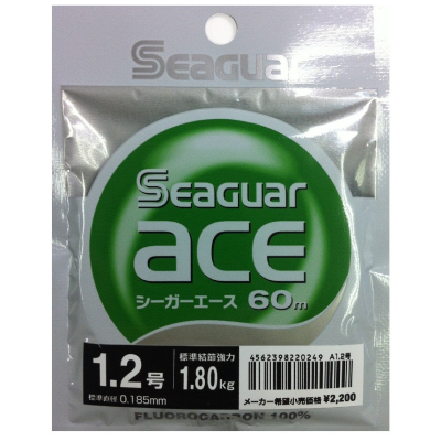 Леска флюорокарбоновая Kureha Ace 60m #1 ( диа. 0,165 ; нагр. 1,5 кг.)