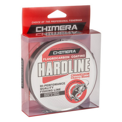 Леска Chimera Hardline Fluorocarbon Coating Chameleon Cherry Blood 100m # 0.234