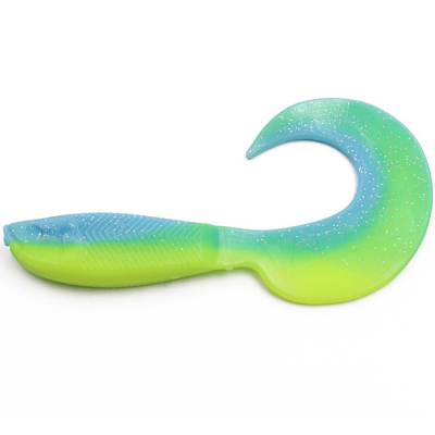 Силиконовая приманка Yaman Mermaid Tail 3" цвет #18 - Ice Chartreuse (уп. 10 шт.)