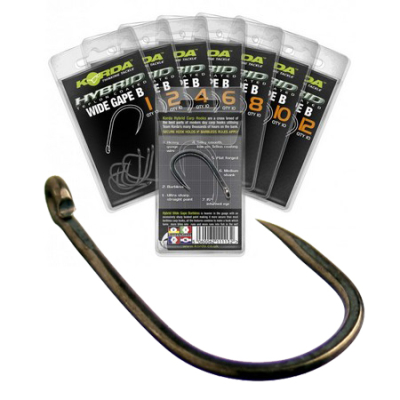 Крючок Korda Wide Gape Barbless-08 KWGB8