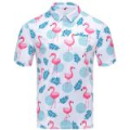 Рубашка поло c УФ защитой Redbor Kaper Chilly UV 50+ Flamingo/White р-р XL