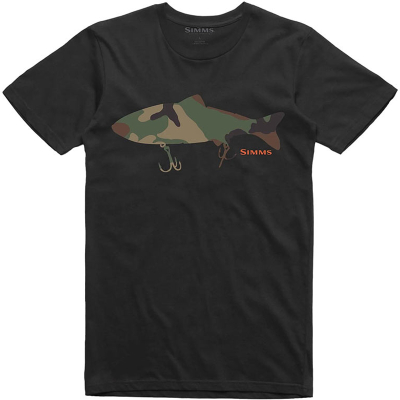 Футболка Simms Bass Destruction T-Shirt, Black, M