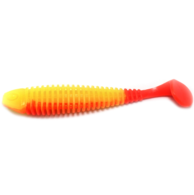 Силиконовая приманка Boroda Baits Shemaya 85 mm ЛИМОН/КРАСНЫЙ (Lemon/Red)