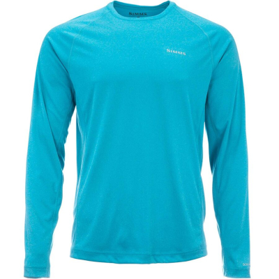 Термофутболка Simms SolarFlex LS Crewneck - Solid, Meridian Heather, XL
