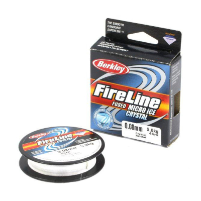 Леска плетеная Berkley Fireline Crystal Micro Ice 45m 0,08mm / 5,0kg