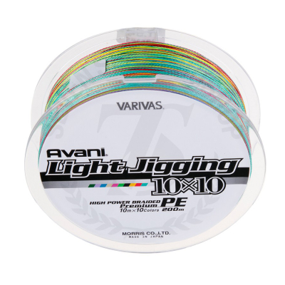 Шнур плетеный Varivas Avani Light Jigg Braid x4 200m 0.8PE/11LB