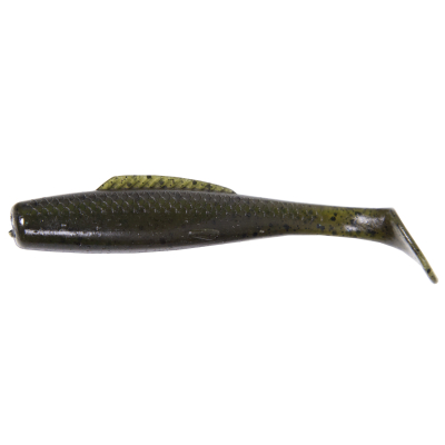 Силиконовая приманка Kaida Squid 3.8" 10cm 9g Green Pumpkin-6-tails HT#002