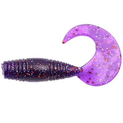 Силиконовая приманка Yaman Pro Spry Tail 3" цвет #08 - Violet (уп.8 шт)