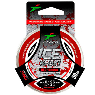 Леска Intech Ice Khaki 30m red-brown (0.165mm(2.3kg))