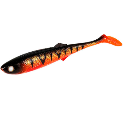 Силиконовая приманка Mikado Sicario 8.5cm - ORANGE PERCH - оранжевый окунь (5шт.)