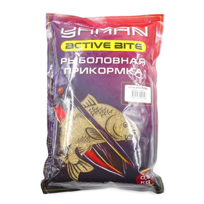Прикормка Yaman Active Bite Сазан (кукуруза), цв. жёлтый, 900 гр.