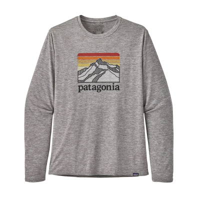 Футболка Patagonia M's L/S Cap Cool Daily Graphic Shirt LRFG, XS