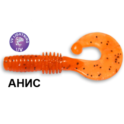 Силиконовая приманка Crazy Fish Power Mace 10-4-18-1 анис цв. carrot (морковь)