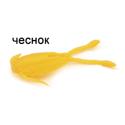 Силиконовая приманка Ojas Tisbe 27, Orange (fluo), 12шт/банка, аромат Чеснок