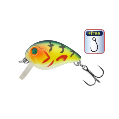 Воблер Sprut Tami Crank 27F (Floating/27mm/2,5g/0,1-0,2m/YBZZ) + Один Одинарный Крючок (S-75M #6)