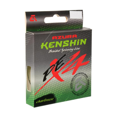 Шнур плетеный Azura Kenshin PE X4 150м Chartreuse 0,148мм 5,4кг 12lb