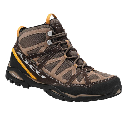 Кроссовки AKU Arriba Mid II GTX цв. brown/yellow р. 11,5
