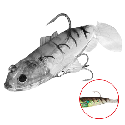 Силиконовая приманка оснащенная Mikado Crystal Fish WXH-63-6см цв. 57 (1уп.-2шт.)